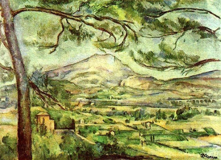 Paul Cezanne sainte victoire Spain oil painting art